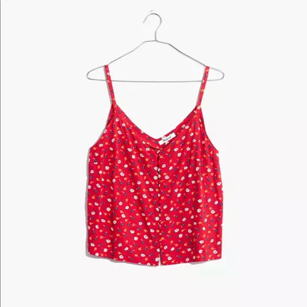 Madewell prarie posies button down cami size 0